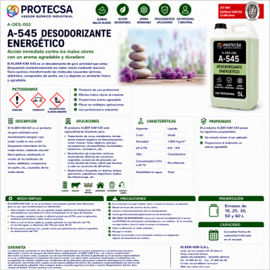 Desodorizante energético