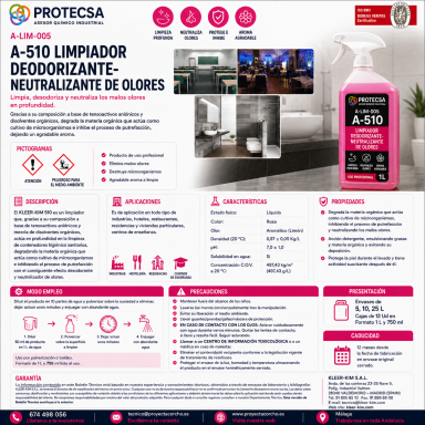 Limpiador desodorizante neutralizante de olores