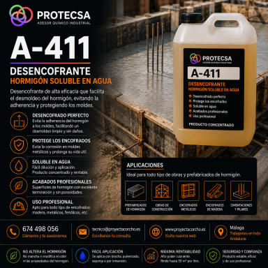 Desencofrnate soluble al agua