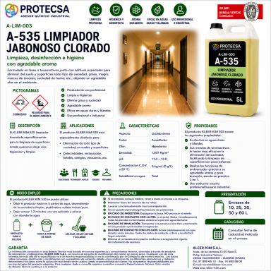 Limpiador jabonoso clorado