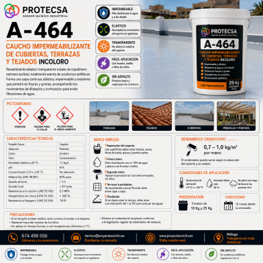 A-464 Caucho Incoloro